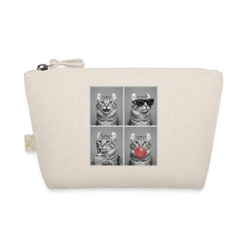 Katzen American Curl Katze - Bio-Täschchen - Natur - Vorne