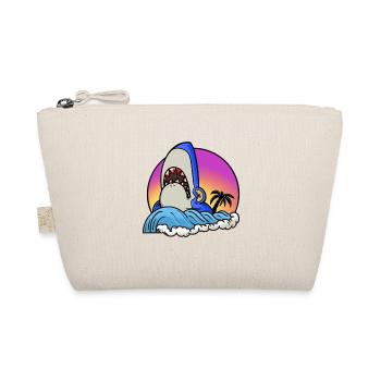 Shark surfer at sunset wave - Organic Pouch - nature - Front