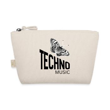 Monochromer Halbton-Schmetterling - Bio-Täschchen - Natur - Vorne