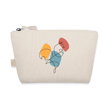 Lineart rooster with colour background - Organic Pouch - nature - Front