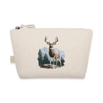 Deer with Antlers Vintage - Organic Pouch - nature - Front