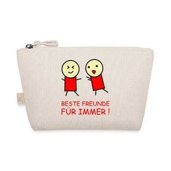 Beste Freunde Für Immer Duo - Bio-Täschchen - Natur - Vorne