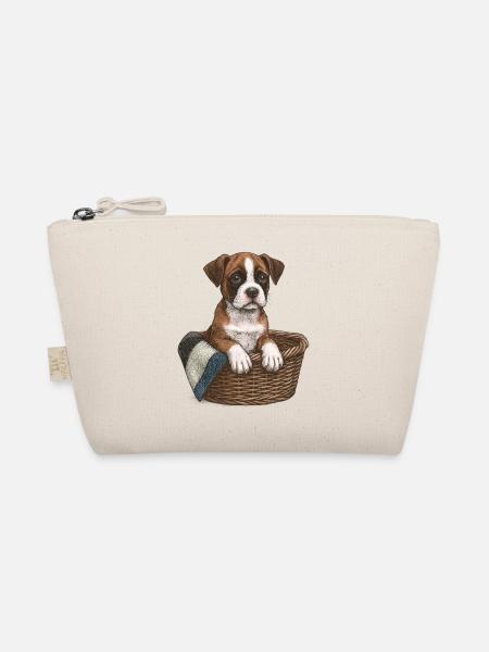 "Kleiner Boxer" - Welpe Boxer - Bio-Täschchen - Natur