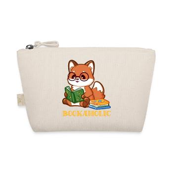 Cartoon Fuchs mit Buch beim Lesen  - Bio-Täschchen - Natur - Vorne