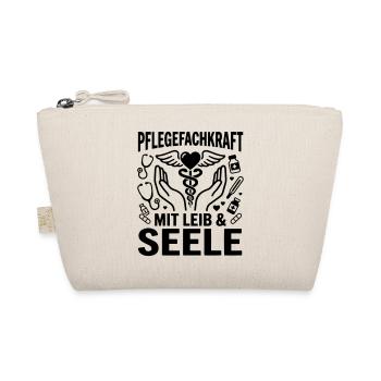 Pflegefachkraft mit Leib & Seele - Bio-Täschchen - Natur - Vorne
