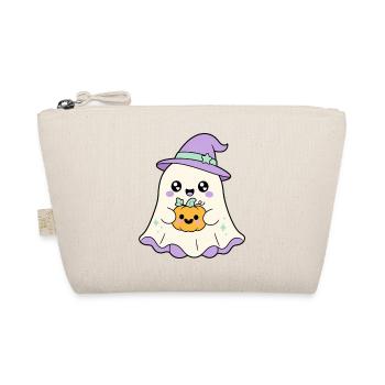 Soft Ghost – Cute Creepy Halloween - Bio-Täschchen - Natur - Vorne