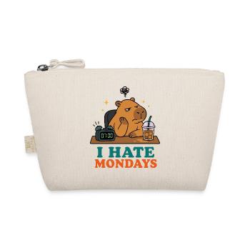 I Hate Mondays – Müdes Capybara - Bio-Täschchen - Natur - Vorne