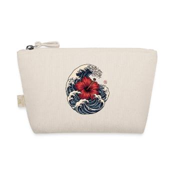 Ukiyo e Hibiskus Gischt - Bio-Täschchen - Natur - Vorne