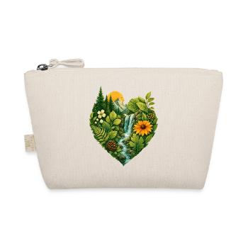 Naturliebhaber Ich liebe Natur Naturschutz Herz - Bio-Täschchen - Natur - Vorne