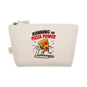 Pizza Power Laufbandheld - Bio-Täschchen - Natur - Vorne