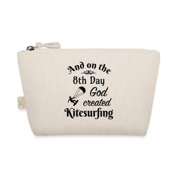 And on the 8th Day God created Kitesurfing - Bio-Täschchen - Natur - Vorne