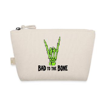 Bad to the Bone Skeleton Rock - Bio-Täschchen - Natur - Vorne