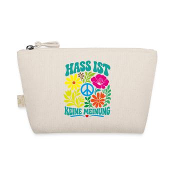 Hass ist keine Meinung - Bio-Täschchen - Natur - Vorne
