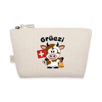 Gruezi Schweizer Kuh  - Bio-Täschchen - Natur - Vorne