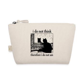 I Do Not Think... I Do Not Am Schwarze Katze - Bio-Täschchen - Natur - Vorne