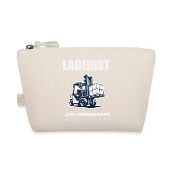 Lagerist Aus Leidenschaft Staplerfahrer Geschenk - Bio-Täschchen - Natur - Vorne