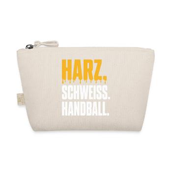 Harz. Schweiß. Handball. – Typo Shirt - Bio-Täschchen - Natur - Vorne