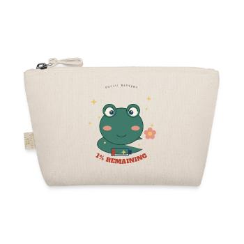 Kleiner Frosch 1% Verbleibend - Bio-Täschchen - Natur - Vorne