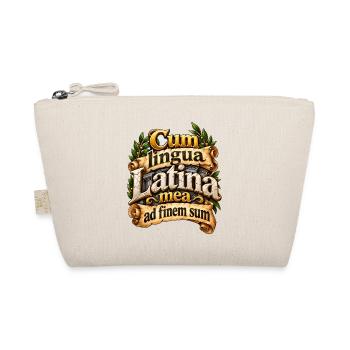 Cum Lingua Latina Schriftkunst - Bio-Täschchen - Natur - Vorne