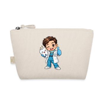 Zahnarzt Kawaii Style – Süßes Dentalmotiv - Bio-Täschchen - Natur - Vorne