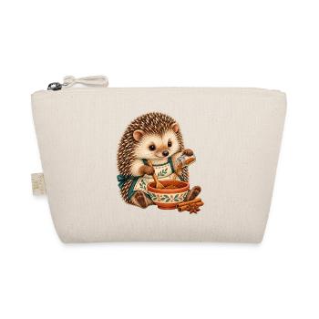 Igel mischt Gewürze - Bio-Täschchen - Natur - Vorne