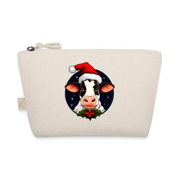 Kühe Christmas - Bio-Täschchen - Natur - Vorne