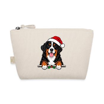 Weihnachten Berner Sennenhund - Bio-Täschchen - Natur - Vorne
