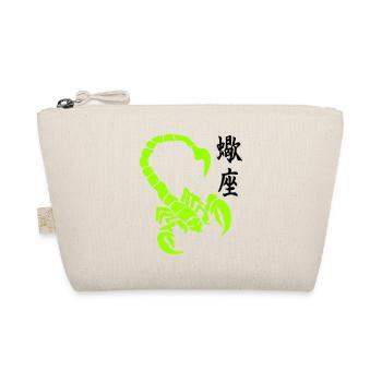 skorpion_kanji_02 - Bio-Täschchen - Natur - Vorne