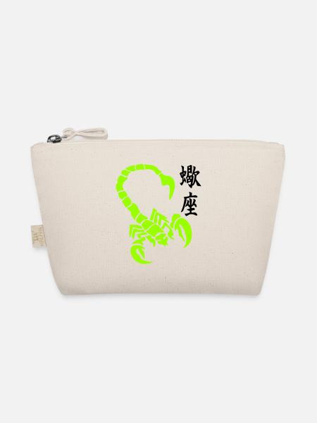 skorpion_kanji_02 - Bio-Täschchen - Natur - Vorne