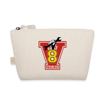 v8 power - Bio-Täschchen - Natur - Vorne