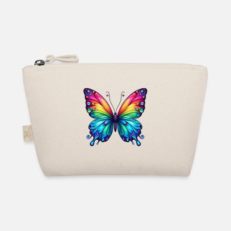Schmetterling Regenbogen Farbenpracht Bio-Täschchen