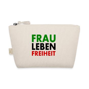 Frau leben freiheit - Bio-Täschchen - Natur - Vorne