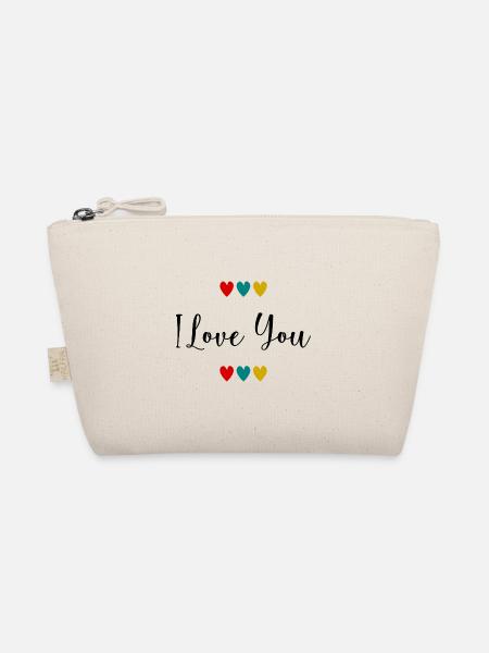 I LOVE YOU. - Trousse biologique - nature - Devant