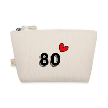 80 JAHRE. 80-jähriges JUBILÄUM. JUBILÄUM 80 JAHRE. 80 - Bio-Täschchen - Natur - Vorne