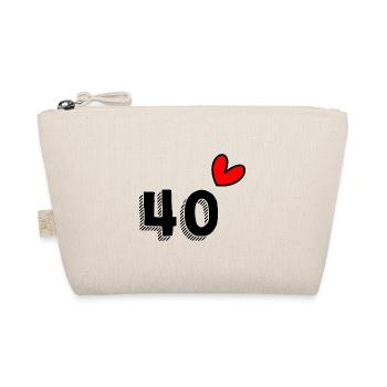 40 YEARS. 40th ANNIVERSARY. ANNIVERSARY 40 YEARS. 40 - Organic Pouch - nature - Front