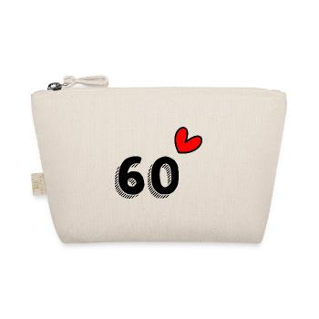 60 JAHRE. 60-jähriges JUBILÄUM. JUBILÄUM 60 JAHRE. 60 - Bio-Täschchen - Natur - Vorne