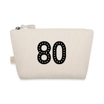 80 JAHRE. 80-jähriges JUBILÄUM. JUBILÄUM 80 JAHRE. 80 - Bio-Täschchen - Natur - Vorne