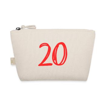 20 JAHRE. 20-JÄHRIGES JUBILÄUM. GEBURTSTAG 20 JAHRE. 20 - Bio-Täschchen - Natur - Vorne