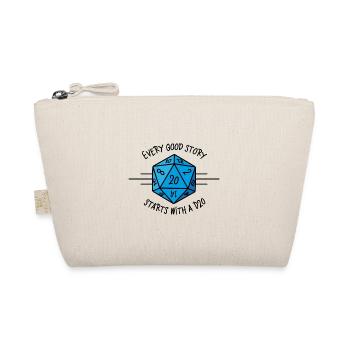 Every good story starts with a D20 - Organic Pouch - nature - Front