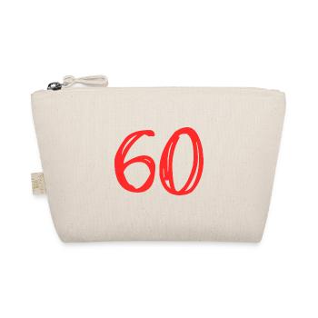 60 YEARS. 60TH ANNIVERSARY. BIRTHDAY 60 YEARS. 60 - Organic Pouch - nature - Front