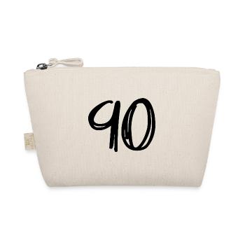 90 YEARS. 90TH ANNIVERSARY. BIRTHDAY 90 YEARS. 90 - Organic Pouch - nature - Front
