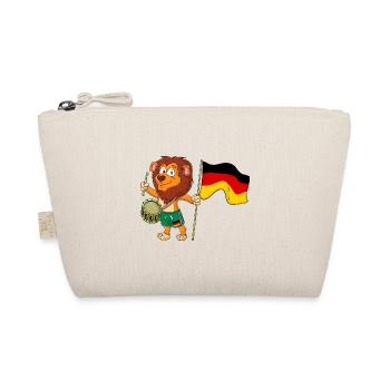 Lion with the German flag - Organic Pouch - nature - Front