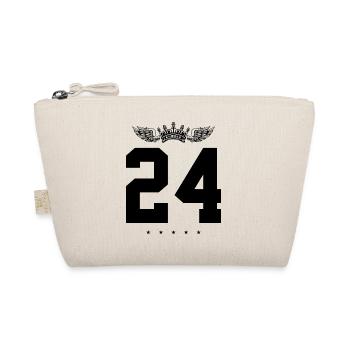 24 Zahl Krone - Bio-Täschchen - Natur - Vorne