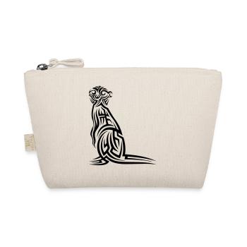 Meerkat Tribal Tattoo - Organic Pouch - nature - Front