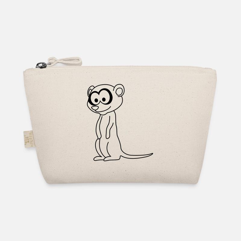 Erdmännchen Comic Tier Bio-Täschchen