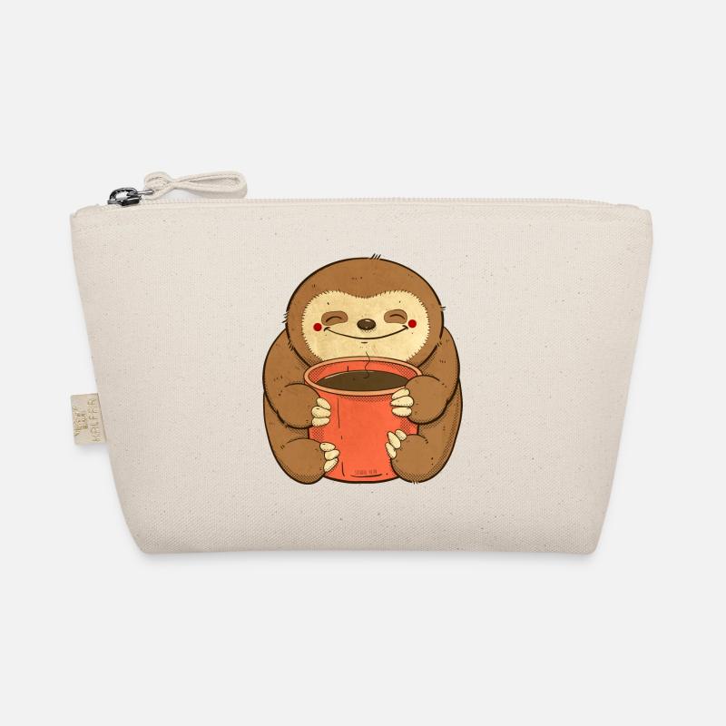 sloth with coffee Organic Pouch