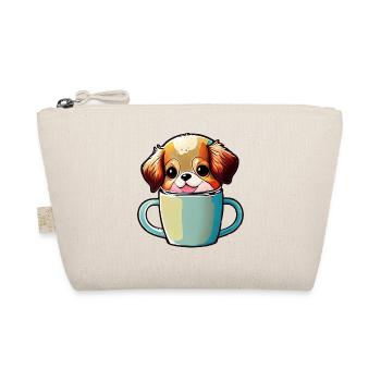 Happiness with a dog: man's best friend - Organic Pouch - nature - Front
