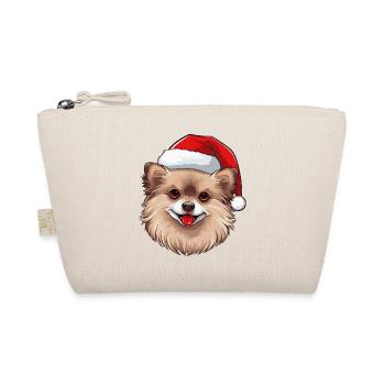 Portrait de Noël de Poméranie Chien de Poméranie - Trousse biologique - nature - Devant