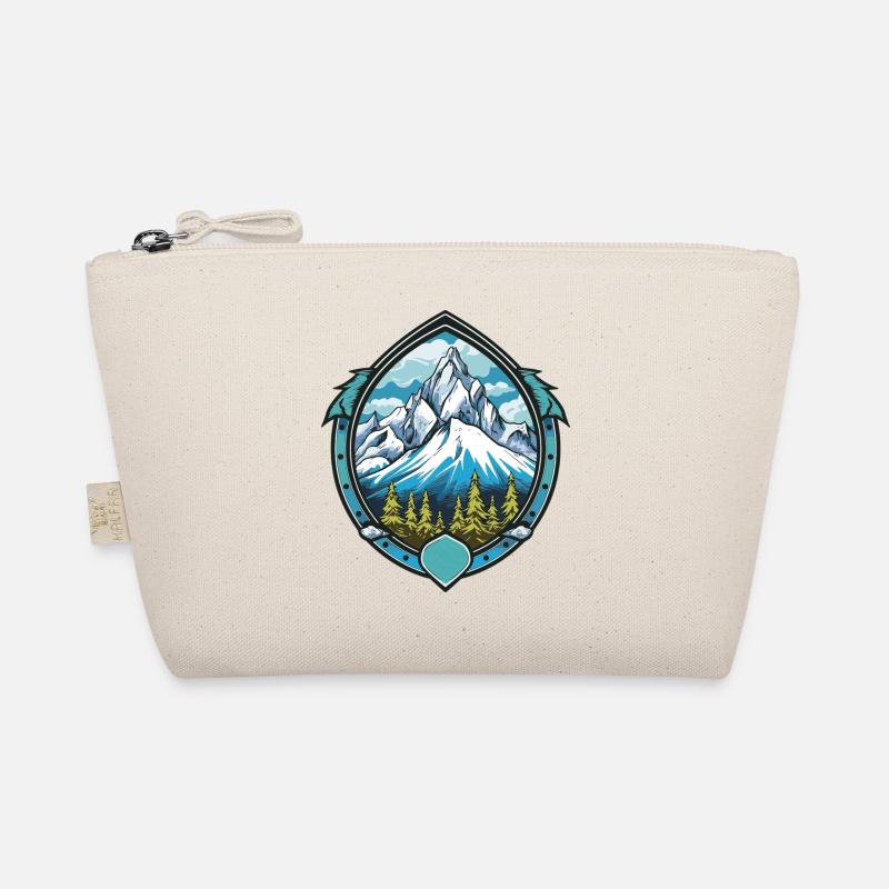 Alpen Berge Symbol - Bio-Täschchen - Natur
