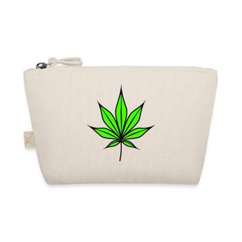 Hemp Leaf Weed Hemp Symbol - Organic Pouch - nature - Front